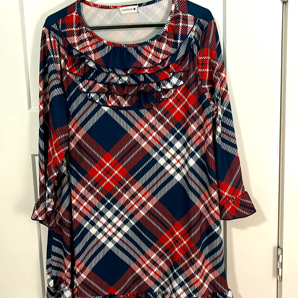 Nuggles 2x Taylor top red white blue